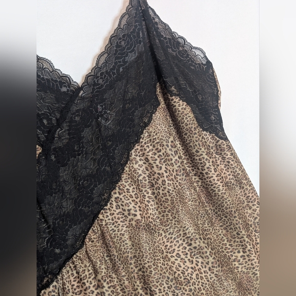 Vintage Leopard & Lace Slip Dress - Picture 3 of 5